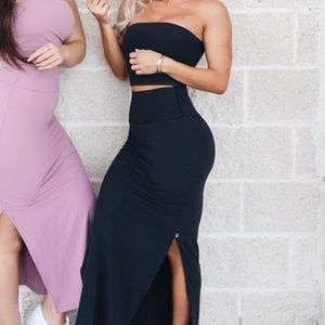 BuffBunny Girlboss skirt and bandeau top